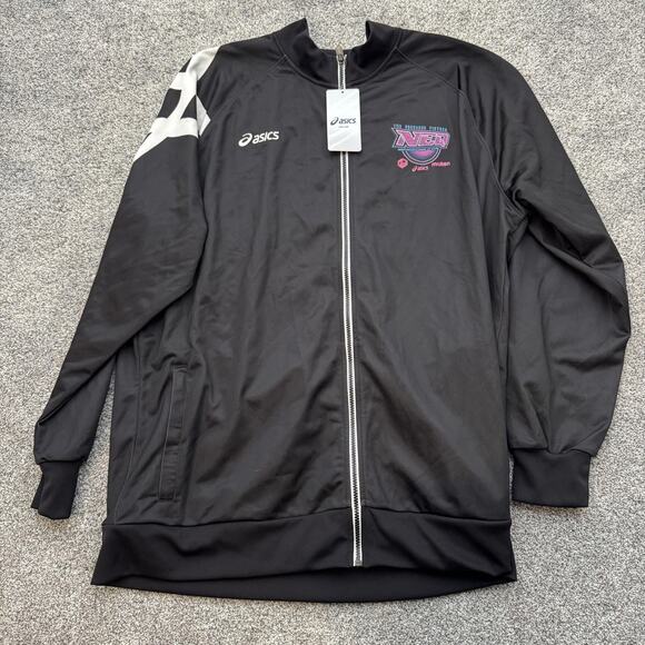 Asics Tiger Warmup Jacket Mens 2XL Northeast Qualifier NEQ 2015 Zip Pockets - Picture 1 of 16